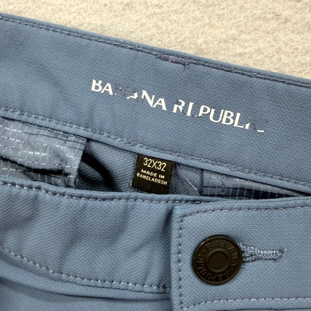 Banana Republic Pants Mens 32x32‎ Blue Stretch Golf Performance Active Straight